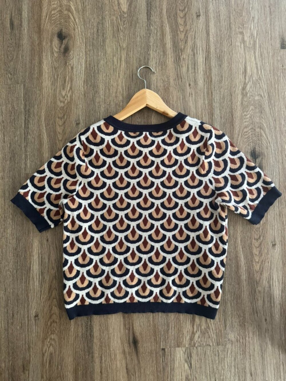 Christian Siriano NY Geometric Knit Sweater Top | Size Large - Picture 8 of 10